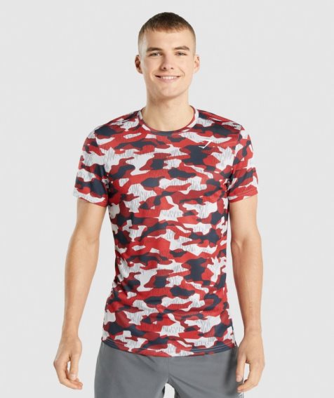 Men's Gymshark Arrival T-Shirts Camo | NZ 4VYDGX